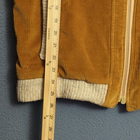 McGregor VTG Bomber Jacket Men's 40 Brown Corduroy Knit Lining Epaulets Aviator - Picture 7 of 13